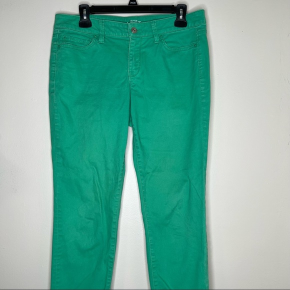 Ann Taylor LOFT Green Modern Skinny Pants - Picture 2 of 5